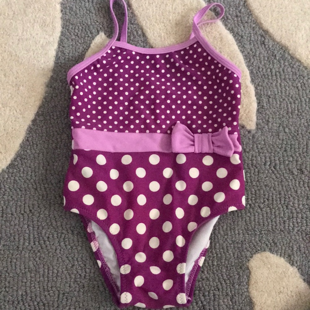 🏖Purple Polka Dot Bathing Suit